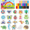 FUNZBO 13200 5mm Fuse Beads Kit - Fuse Beads Set with 20 pcs Special Shaped Pegboards, Home School Arts and Crafts Supplies for Kids, Birthday Gifts for Girls and Boys Age 5+ Years Old - size: 13200 pcs with Pegboards