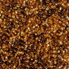 John Bead Czech Seed Beads 10/0 Silver Lined Mix Topaz, 100g - color: Topaz