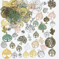 stino 100 G Mixed Style Metal Charms for Jewelry Making, Bulk Silver & Gold Plated, for Bracelet, Necklace, Earrings DIY Crafts - style: Tree of Life