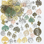 stino 100 G Mixed Style Metal Charms for Jewelry Making, Bulk Silver & Gold Plated, for Bracelet, Necklace, Earrings DIY Crafts - style: Tree of Life