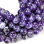 Zenkeeper 116 Pcs Amethyst Beads for Jewelry Making 6 MM Amethyst Gemstones Loose Stone Beads - color: Amethyst bead, size: 6MM, 116-120pcs