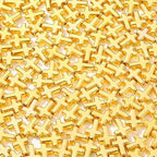 300pcs Cross Beads 12 * 16mm Golden Cross Beads Crosses Spacer Bead Bulk for DIY Crafting Necklace Bracelet Jewelry Making Keychain (Golden) - color: golden