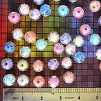 Mixed Lots Shiny AB Color Acrylic Faceted Bead DIY Beading Hairband Bracelets Necklace Craft Embelishment (Mixed Colors-1) - color: Mixed Colors-1