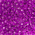 John Bead Czech Glass Seed Beads 6/0 Purple Dyed Silver Lined Beads for Jewelry Making Crafts, 23g Vial - color: Purple Dyed Silver Lined