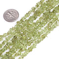 HAAMIIQII 3-5mm Natural Green Peridot Chips Beads Irregular Chip Stones Loose Gemstone Beads for Jewelry Making Strand 30 Inch - color: Peridot