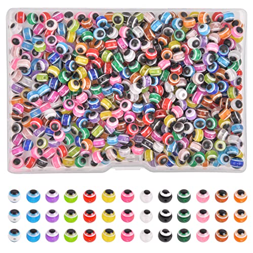 SILANON Fishing Eye Beads Assorted Set, Mixed Color Fishing Line Beads Bait Eggs Round Plastic Fishing Rig Beads Kit for Fishing Lures Texas Carolina Rig Freshwater Saltwater 5mm/6mm/8mm/10mm - color: 300pcs 5mm Mixed Color