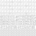 LEOBRO Letter Charms, 376 Pcs Silver Charms for Keychain Making, Bracelet Necklace Charm & Jump Rings, Jewelry Making Supplies, Silver - color: Silver