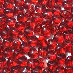 UR URLIFEHALL 100 Pcs Handmade Lampwork Glass Heart Beads Love Red Heart Shape Crystal Spacer Beads for DIY Jewelry Making Crafts - color: 100pcs-6x6.5x4.7mm-red heart beads
