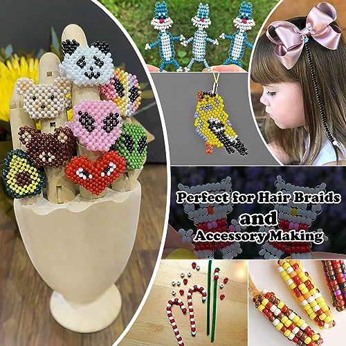 QPIXVB 1100PCS Pony Beads Black,Beads for Jewelry Making,Friendship Bracelet Kit Bead for Bracelets Making,Bulk Plastic Hair Bead for Crafts - color: black beads
