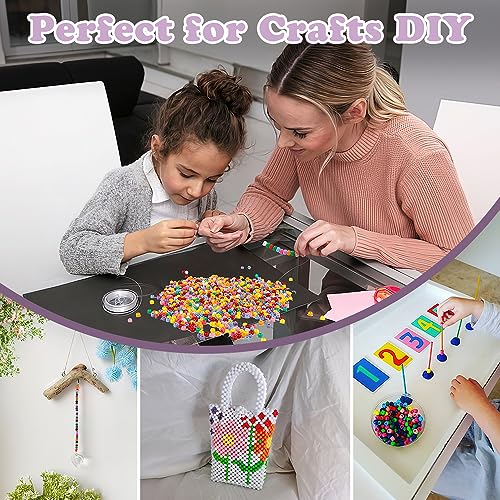 QPIXVB 1100PCS Clear Pony Beads,Kit Beads for Bracelets Making,Clear Bead for Hair,Bead for Keychain Necklace Making,Jewelry Making,Crafts,Necklace Keychain Charms Making Supplies - color: transparent beads