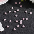 1 Box 6MM 120PCS Natural Rose Quartz Beads with Hole Round Pink Crystal Energy Power Chakra Power Stone Gemstone Reiki Loose Spacer Bead Bulk for Jewelry Making Bracelet Necklaces DIY Craft