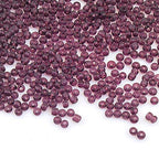 Perlin Glass Seed Beads 3mm 8/0 Round Mini Small Pony Beads 3300pcs for Making Earrings Bracelets Pendants Waist Jewelry DIY Handmade Transparent Color Kit (Amethyst) - color: Amethyst