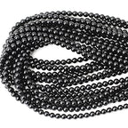 60PCS 6mm Black Smooth Polish Onyx Agate Gemstone Round Loose Beads for Jewelry Making 1 Strand 15" - color: Black Onyx, size: 6mm 60pcs