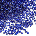 uxcell 1400Pcs Glass Bugle Beads, 1.5x1.5mm Tube Mini Loose Glass Seed Spacer Bead for DIY Earrings Necklaces Bracelets Jewelry Making (Silver-Dark Blue) - color: Silver-Dark Blue, size: 1.5x1.5mm