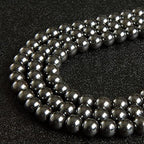 35pcs 10mm Black Hematite Beads Natural Gemstone Beads Round Loose Beads for Jewelry Making - color: Black Hematite, size: 10mm