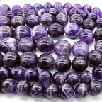 Zenkeeper 116 Pcs Amethyst Beads for Jewelry Making 6 MM Amethyst Gemstones Loose Stone Beads - color: Amethyst bead, size: 6MM, 116-120pcs