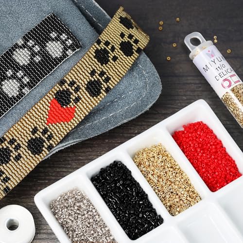 Miyuki Delica Seed Beads – Size 11/0 (1.6 mm), DB0424, Galvanized Dark Yellow Dyed, 7.2 g, Approx. 1440 Beads, Made in Japan - color: DB0424 - Galvanized Dark Yellow Dyed