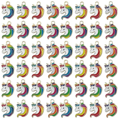 Youdiyla Enamel Cloud Charms, Set of 10, Assorted Colors - color: SN182