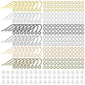 1800Pcs 6 Colors Earring Hooks Set for Jewelry Making,French Hook Earrings Findings Hypoallergenic Ear Wires Fish Hooks with Jump Rings and Earring Backs for DIY Earrings Making Supplies Kit - color: 1800Pcs Gold,Silver,K Gold,White K,Ancient Cyan,Gun Bla