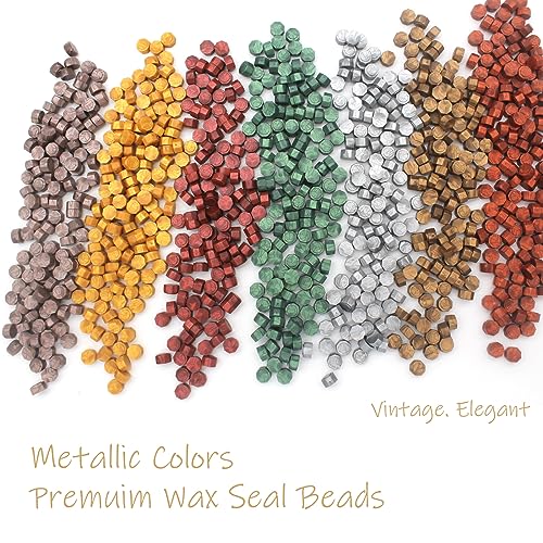 250pcs Translucent Wax Seal Beads, Andotopee Premium Half-Transparent Sealing Wax Pellets for Stamp Seals, Wedding Invitation, Letter Envelope, Thanks Card, Scrapbook DIY & Bridal Crafts - color: Translucent