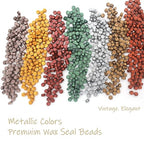 250pcs Translucent Wax Seal Beads, Andotopee Premium Half-Transparent Sealing Wax Pellets for Stamp Seals, Wedding Invitation, Letter Envelope, Thanks Card, Scrapbook DIY & Bridal Crafts - color: Translucent