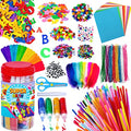 Goody King Arts and Crafts Supplies for Kids - Craft Art Supply Jar Kit for Student Age 4 5 6 7 8 9 10 Year Old Crafting Activity - Collage Arts Set for Toddlers Preschool DIY Classroom Home Project - size: Small