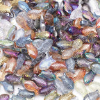 Fishing Beads, KLFHS 90PCS Sea Glass for Crafts, Unique Fish Charms Beads for DIY Ocean Themed Jewelry Making Bracelet Necklace Earring Phone Strap Keychain(Mixed Color) - color: Fish