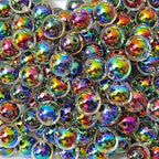 Mixed Lots Shiny AB Color Acrylic Faceted Bead DIY Beading Hairband Bracelets Necklace Craft Embelishment (Gradient-Round) - color: Gradient-Round