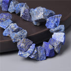 10-13mm Natural Irregular Freeform Raw Lapis Lazuli Stone Nugget Beads Reiki Crystal Healing Minerals Quartz Bead DIY Jewelry Making - color: Lapis Lazuli