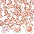 786pcs Crystal Glass Beads Crystal Spacer Beads Rondelle Glass Beads Briolette Beads Crystal Gemstone Beads for Bracelets Necklace Pendants Jewelry Making Supplies, 3mm,4mm,6mm,8mm(Aqua Pink AB) - color: Aqua Pink, size: 3mm,4mm,6mm,8mm