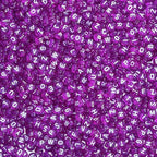 Ornaland 1480Pcs Purple Letter Beads for Jewelry Making Bulk 7x4MM Small Acrylic Round Alphabet Beads for Earrings Necklaces Bracelets DIY Supplies - color: Purple