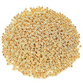 DECYOOL 1200Pcs 4mm Smooth Round Beads Gold Spacer Loose Ball Beads for Bracelet Jewelry Making Craft - color: Gold, size: 4mm
