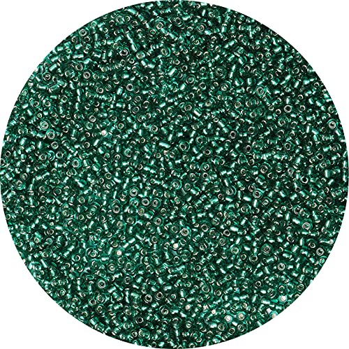 10000pcs Light Blue Green Glass Seed Beads Bulk,2mm 12/0 Seed Pony Beads for Bracelets,Necklace,Jewelry Making -Waist Spacer Bead for DIY Craft Projects - color: Light Blue Green, size: 2mm
