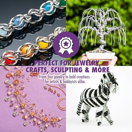 Artistic Wire, 18 Gauge / 1.0 mm Stainless Steel Craft Wire, Round Twist, 5 yd / 4.57 m - color: Stainless Steel, size: 18 Gauge - 5 yd, style: Retail Spool