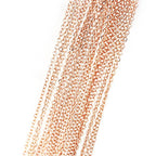 10 Pieces - 17.5inch 16K Rose Gold Plated Finished Cable Chain Necklace Bulk Discount Jewelry Supply - 10PCHN (Rose Gold) - color: Rose Gold
