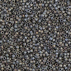 Miyuki Delica Seed Beads Bundle: Size 11/0, Matte Gray Black Collection - DB301, DB307, DB310-3 Tubes of 2" ea
