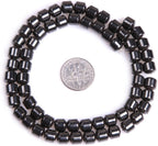 HAAMIIQII 50pcs 8mm Natural Black Hematite Loose Gemstone Beads Drum Shape Spacer Stone Beads for Jewelry Making DIY Bracelets Necklaces Crafting - color: Drum Shape, size: 8mm