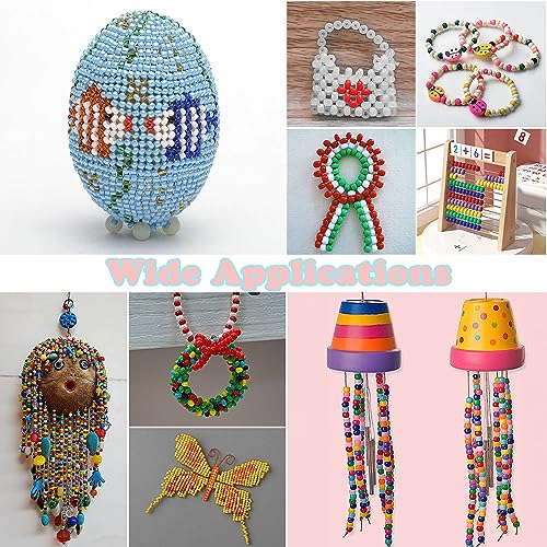QPIXVB 1100PCS White Pony Beads,Friendship Bracelet Beads Kit,Bead for Jewelry Making and Bracelets Making,Braid Hair Bead for Crafts,Small,White Jewelry Making Supplies for Adults - color: white beads