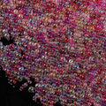 Tiny Glass Bubble Beads 0.6-3mm Iridescent Crystal Mini Nail Beads No Hole Pink Water Droplet Small Glass Balls for Nail Art Crafts DIY Resin Filler Jewelry Making Supplies - color: Medium Violet Red