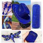 1440pcs SS16 4.0mm Blue Flatback Rhinestones bulk K9 Glass Sapphire Crystals Nail Art Gems Round Beads Stones Diamonds Royal Blue Nail Charms Jewels for Nails Eyes Face Makeup Crafts DIY Tumblers Cups - color: Blue, size: Ss16