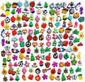 NYKKOLA Rubber Loom Band Charm, Silicone Bracelet Charms,Loom Rubber Bands Charms,Bracelet Pendant, 105pcs