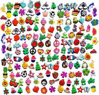 NYKKOLA Rubber Loom Band Charm, Silicone Bracelet Charms,Loom Rubber Bands Charms,Bracelet Pendant, 105pcs