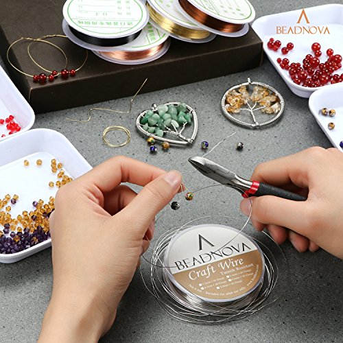 BEADNOVA 20 Guage Copper Wire Jewelry Wire Tarnish Resistant for Jewelry Making (Copper, 20 Guage 6m) - size: 0.8mm