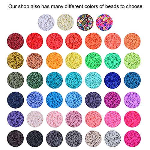 KitBeads 3800 pcs Handmade Polymer Clay Round Craft Beads, 6mm Midnight Blue