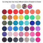 KitBeads 3800 pcs Handmade Polymer Clay Round Craft Beads, 6mm Midnight Blue
