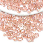 786pcs Crystal Glass Beads Crystal Spacer Beads Rondelle Glass Beads Briolette Beads Crystal Gemstone Beads for Bracelets Necklace Pendants Jewelry Making Supplies, 3mm,4mm,6mm,8mm(Aqua Pink AB) - color: Aqua Pink, size: 3mm,4mm,6mm,8mm