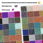 11200pcs Glass Seed Beads for DIY Crafting Bracelet Necklace Embroidery Jewelry Making Supplies (3mm, 400pcs/Color, 28 Colors, Metallic Scheme) - color: Metallic