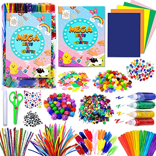 Goody King Arts and Crafts Supplies for Kids - All in One Kid Crafts Toddler Activities Kids School Supplies Age 4 5 6 7 8 Years Old Craft Art Supply Kit Kindergarten Homeschool - size: Medium