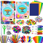 Goody King Arts and Crafts Supplies for Kids - All in One Kid Crafts Toddler Activities Kids School Supplies Age 4 5 6 7 8 Years Old Craft Art Supply Kit Kindergarten Homeschool - size: Medium