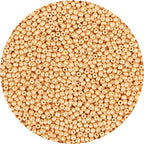 2200pcs Glass Seed Beads, 4mm 6/0 Pony Bulk for Jewelry Making, Mini Spacer Loose Craft Small Glass Beads for DIY Bracelet (Champagne Gold) - color: Champagne Gold